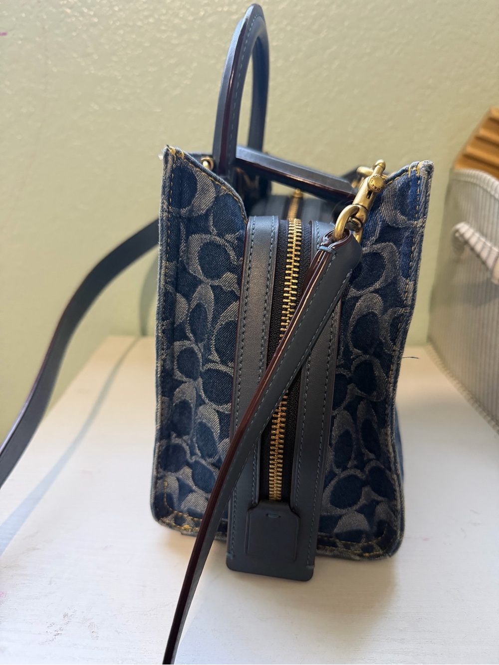 Coach Rogue 25 bag in Signature Denim - Picture 3 of 15